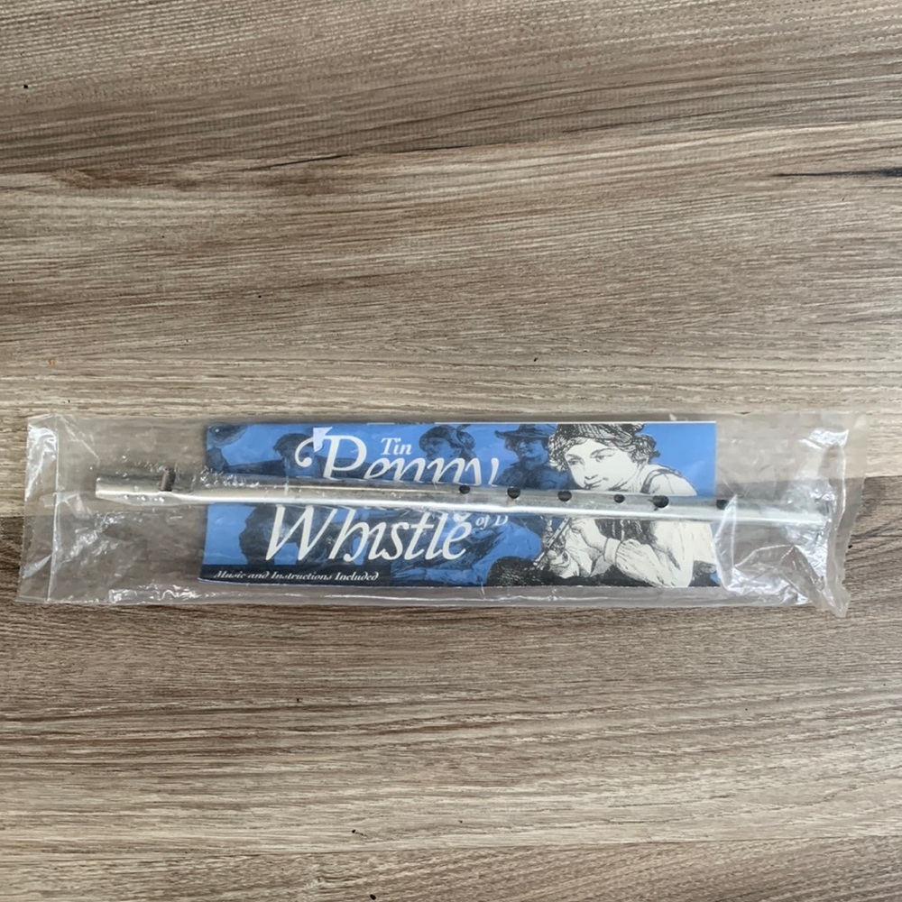 Tin Penny Whistle Cooperman Fife & Drum Co Key of D Vintage Toy Collectible